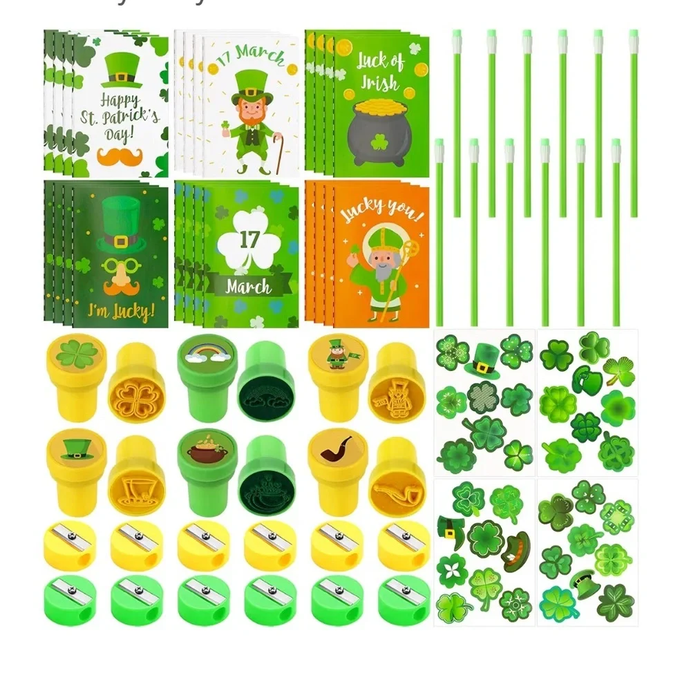 St. Patrick's Day Party Supplies Set - Green and Yellow